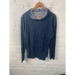 Fivefour Women's Regular Fit Pullover Hoodie Long Sleeve Blue Size Medium